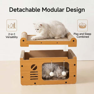 Double Layer Cat Scratcher House