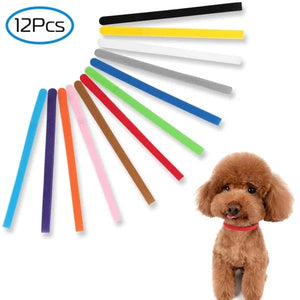 12 color adjustable puppy ID collars for whelping