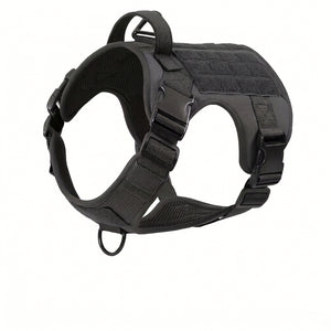 Tactical dog harness vest available in camouflage pattern