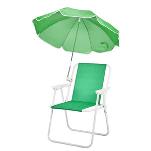 Heavy duty folding beach chair with 265 lb weight capacity