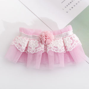 Cute bow pearl cat collar