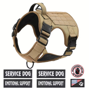 Tactical dog harness vest size chart reference