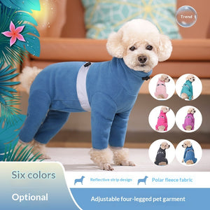 Four-Legged Warm Dog Coat for Autumn and Winter