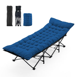 Heavy-duty camping bed with foldable design for adults and outdoor relaxation