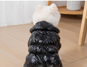 Pink smiley face puppy winter outfit