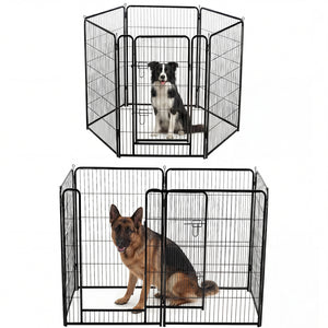 adjustable dog fence panels custom shape square rectangle setup