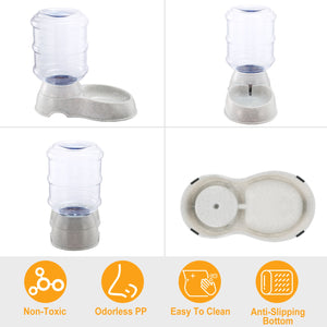 Anti slip gravity pet water feeder bowl
