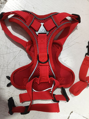 Breathable Nylon Cat Chest Harness with Metal D-Rings