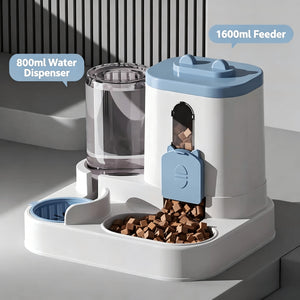 Cat Feeding Station With Water Tank