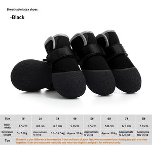 Breathable Pet Dog Boots with Flexible Fabric Upper