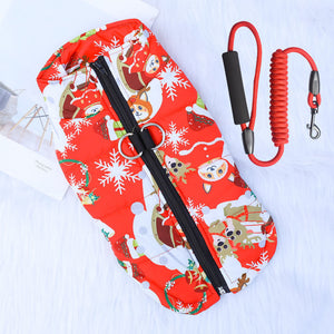Thick cotton winter vest for large dogs