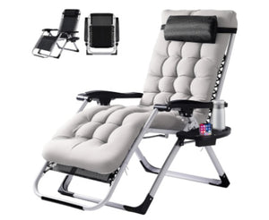 Foldable zero gravity chair with adjustable reclining positions for personalized comfort outdoors
