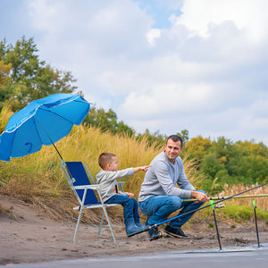 Compact foldable outdoor chair with durable frame supporting up to 265 lbs