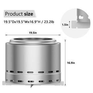 portable smokeless fire pit for camping and outdoor travel