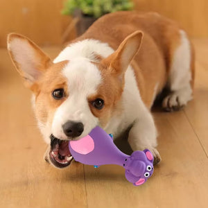 Cartoon animal squeaky toys for dogs