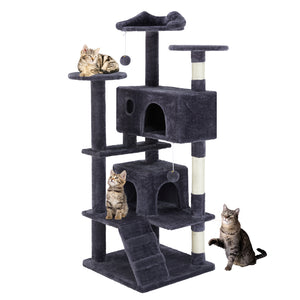 cat play structure for climbing jumping and relaxing