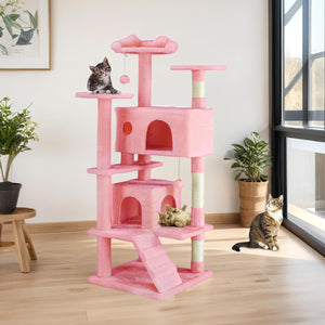 multi level cat tree tower designed for large indoor cats