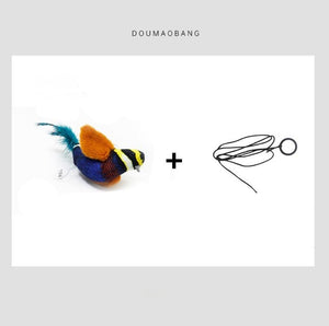Colorful Bird Design Cat Toy