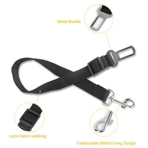 Dog car safety seat belt harness for secure travel