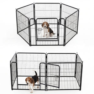 dog exercise pen outdoor safe play area metal fence panels