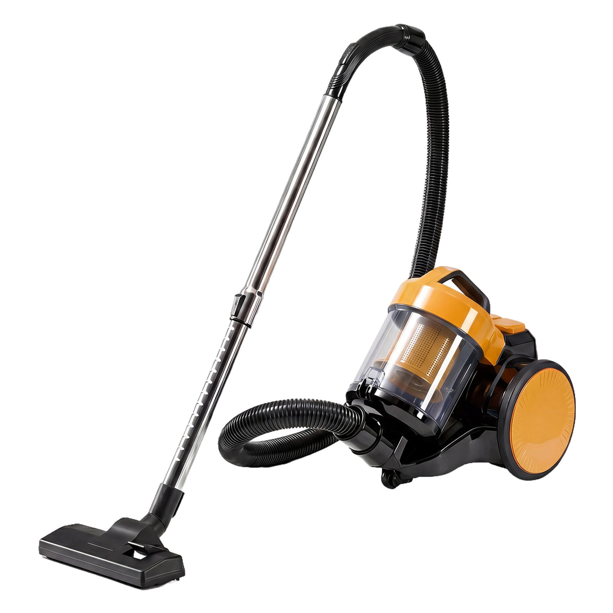 Household vacuum cleaner with powerful suction for carpets, hardwood floors, and rugs