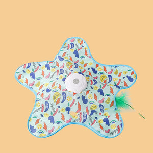 Fish shape motion activated cat toy design