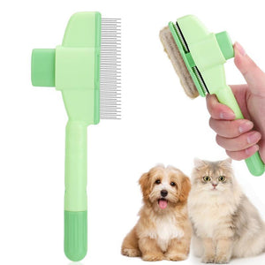 Easy clean self cleaning pet grooming comb