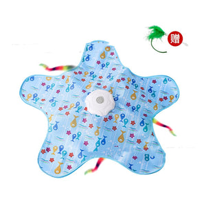 Starfish shape hide and seek cat toy variant