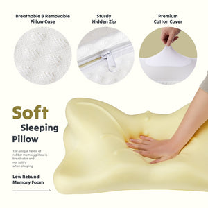 Ergonomic neck support pillow for comfortable sleeping position