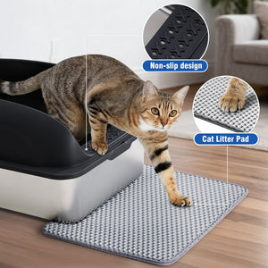 Dimensions view of an extra large stainless steel cat litter box.