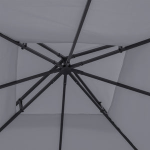 gazebo replacement canopy installed in garden patio seating area