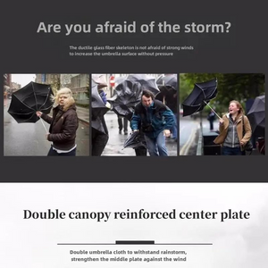 Premium automatic umbrella designed to withstand rain, wind, and harsh weather