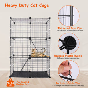 Indoor pet playpen cage for cats and kittens