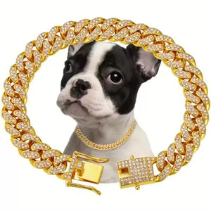 luxury alloy dog chain premium stylish pet chain for dogs
