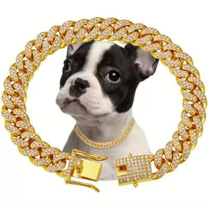 luxury alloy dog chain premium stylish pet chain for dogs