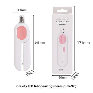 Mini LED nail clipper for cats
