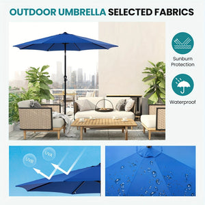 umbrella push button tilt mechanism adjustable angle
