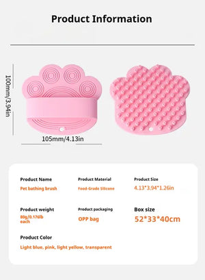 Pet massage grooming brush for dogs and cats