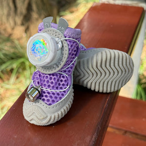 Pet night walking shoes with glowing LED lights