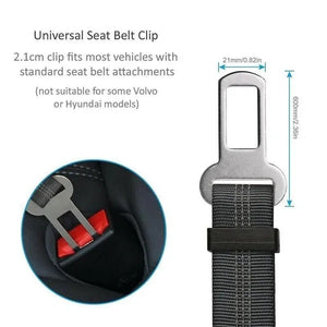 Black Adjustable Pet Safety Seat Belt