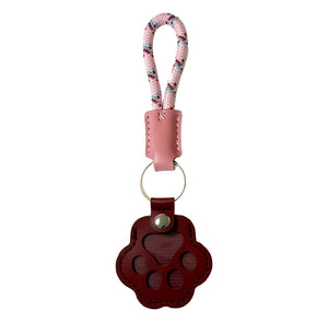 Pet sympathy gift leather keychain for grieving owners