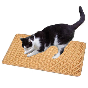 Premium waterproof cat litter mat for cleaner floors
