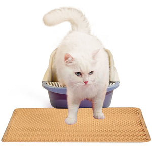 Rice shaped cat litter trapper mat with EVA material