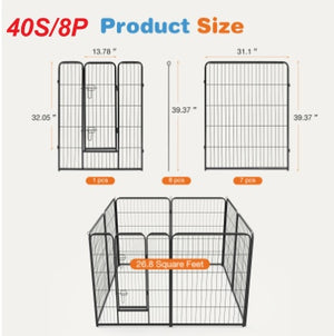 secure dog playpen with door lock system for safety