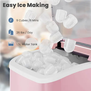 self cleaning ice maker automatic cleaning countertop ice machine
