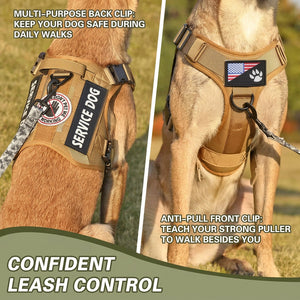 tactical dog harness vest no pull reflective large dog harness