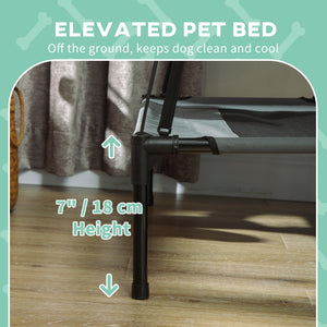Travel dog bed with sun shade canopy