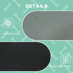 UV protection elevated pet cot for outdoor use