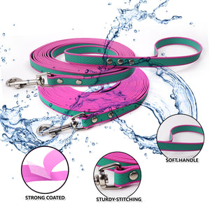 Waterproof PVC dog lead for hiking and camping
