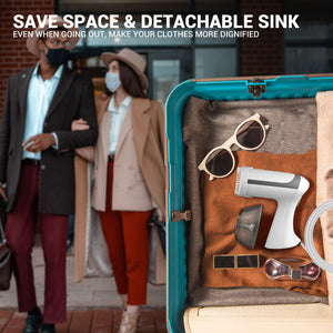 wrinkle free clothes using handheld steamer